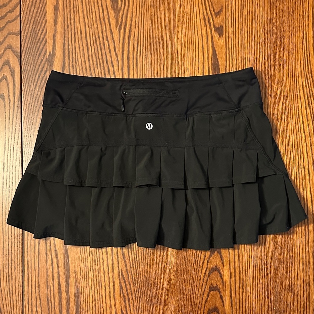 Lululemon Run Pace Setter Skirt/Skort - Black Size 8